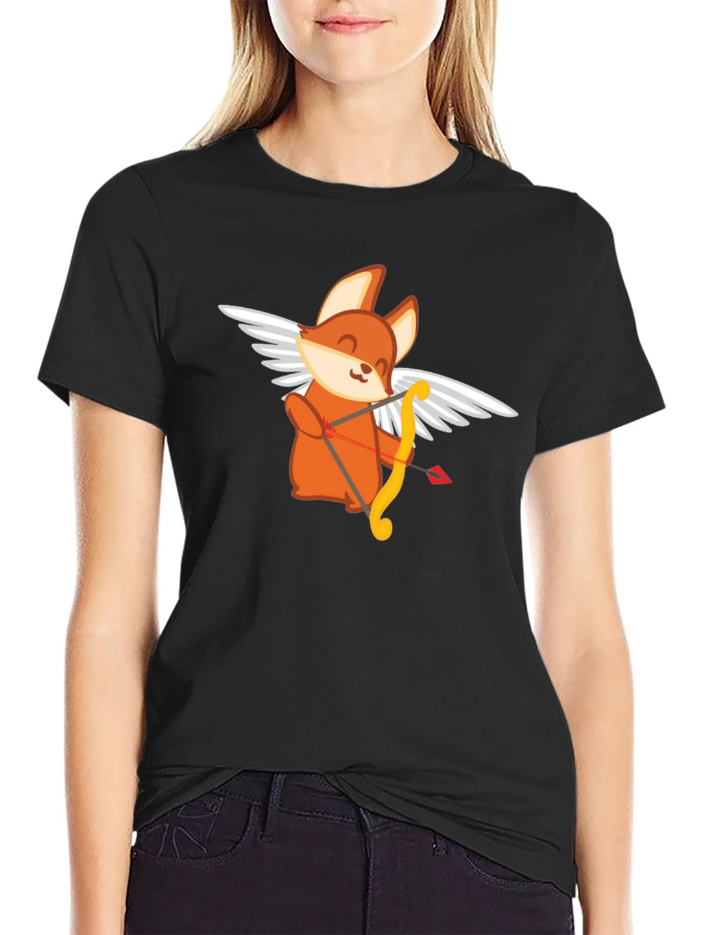 Cupid Fox Graphic Tee - Love Arrow Shirt product image 2