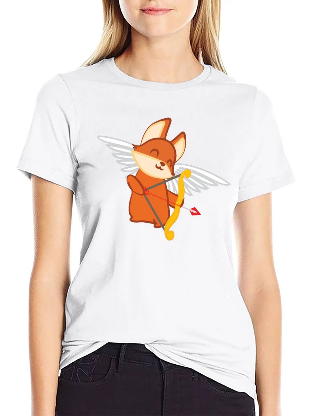 Cupid Fox Graphic Tee - Love Arrow Shirt product image 8