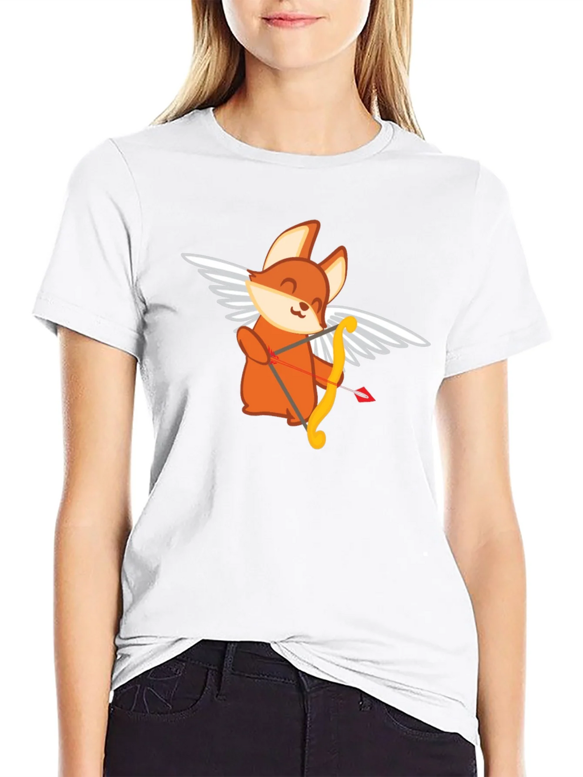 Cupid Fox Graphic Tee - Love Arrow Shirt product image 8