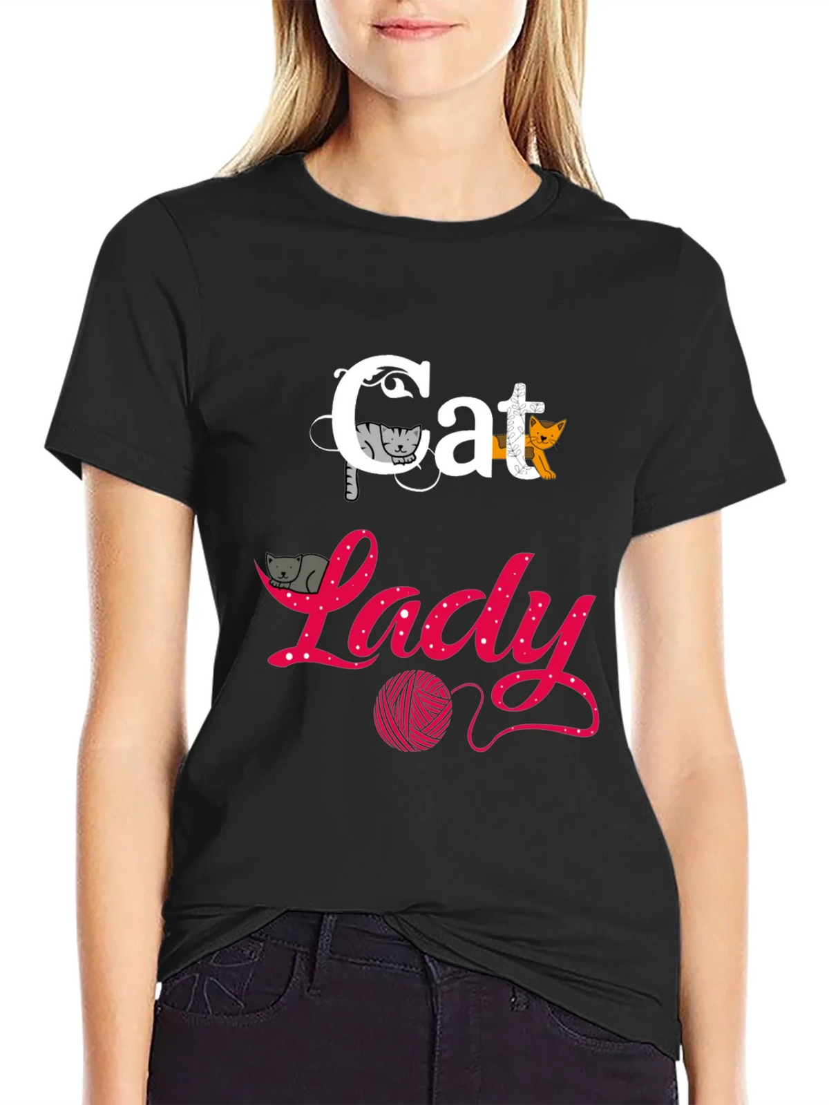 Cat Lady T-Shirt - Fun Graphic Tee product image 2