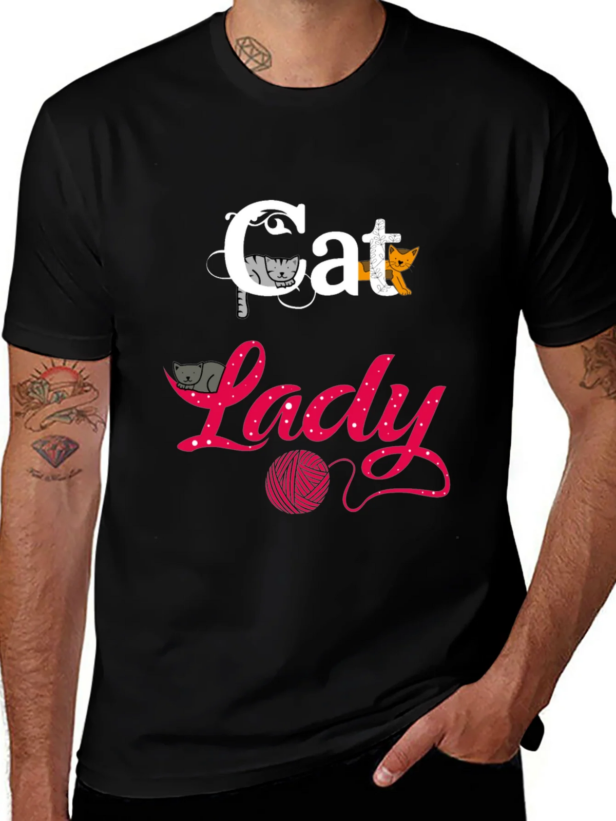Cat Lady T-Shirt - Fun Graphic Tee product image 1