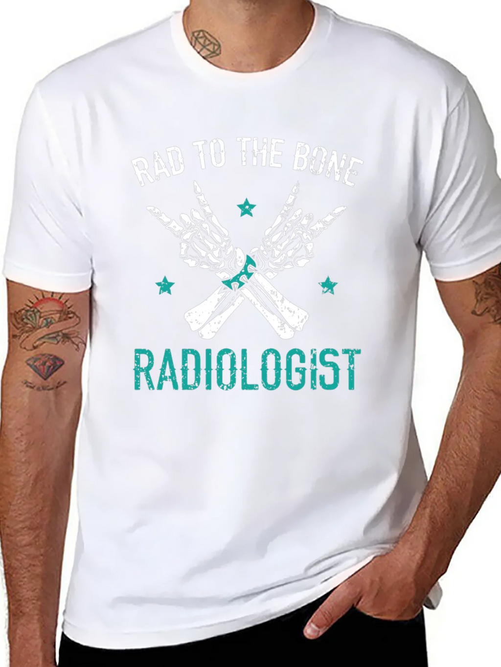 Rad to the Bone Radiologist Graphic Tee product image 7