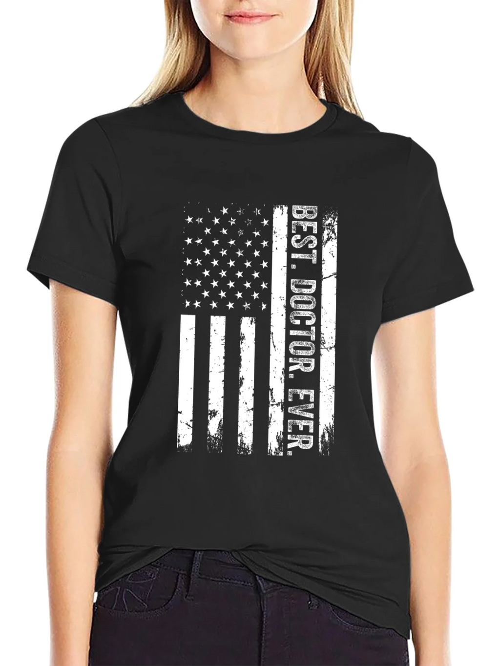 Best Doctor Ever - Patriotic Flag T-Shirt product image 2