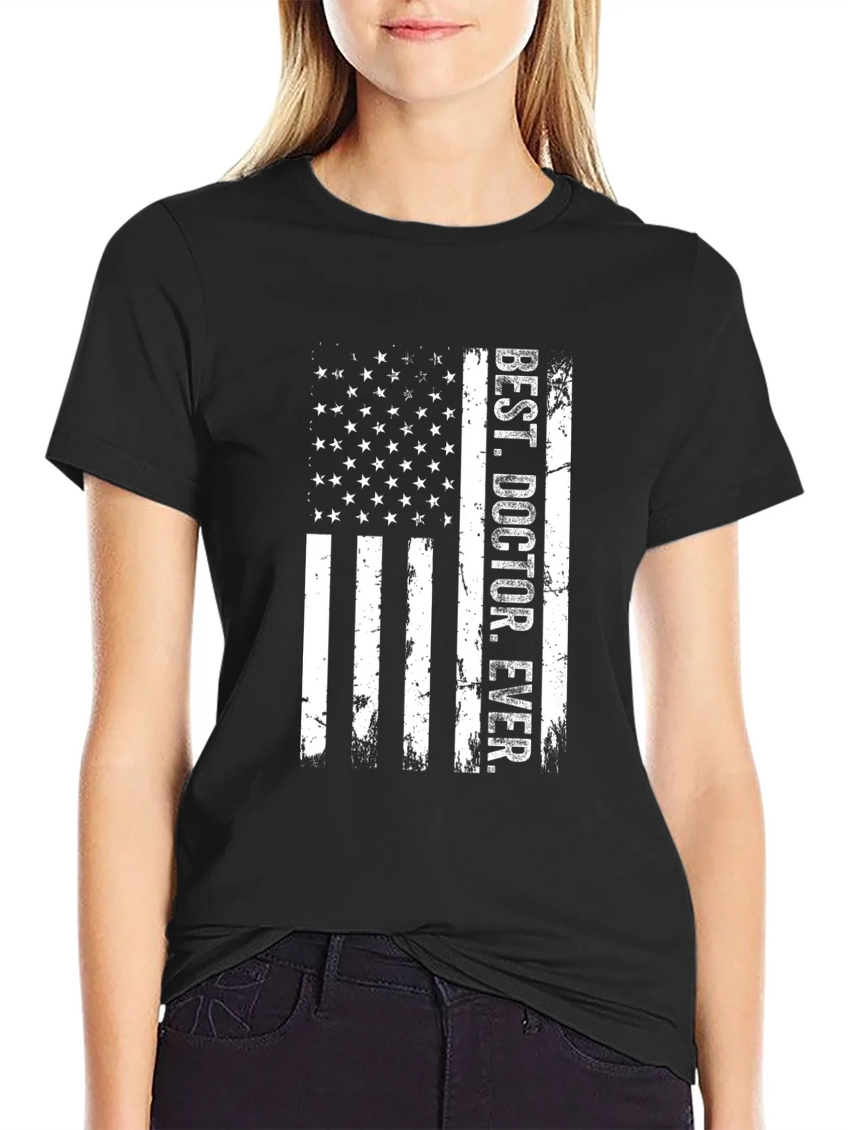 Best Doctor Ever - Patriotic Flag T-Shirt product image 2