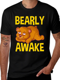 Bearly Awake Graphic Tee - Funny Sleepy Bear T-Shirt product image 1