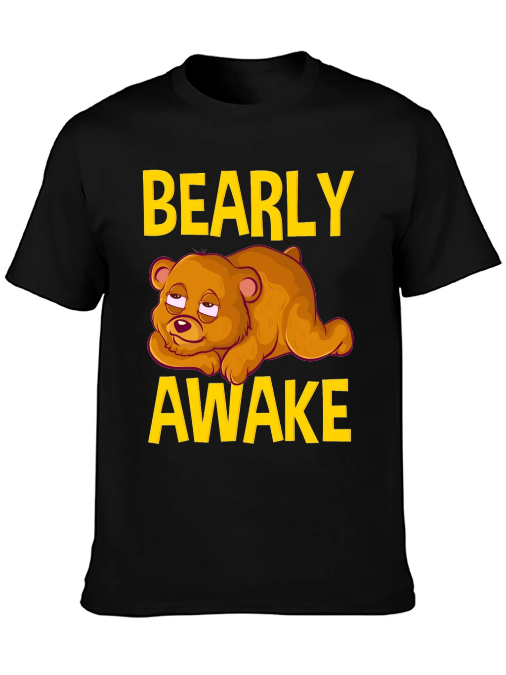 Bearly Awake Graphic Tee - Funny Sleepy Bear T-Shirt product image 3