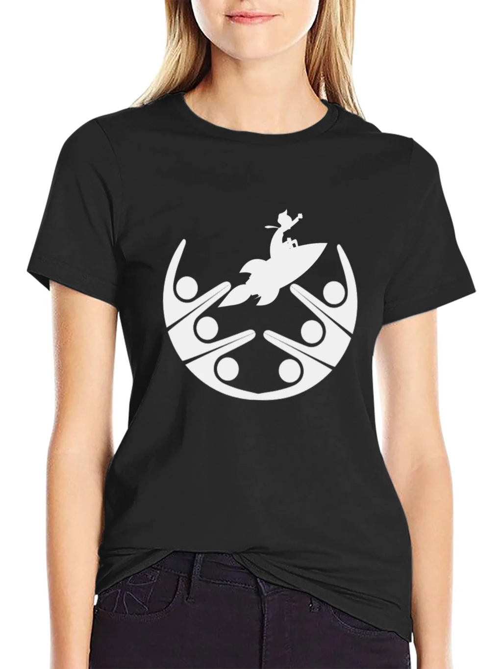 Graphic Tee: Community Rocket Black T-Shirt product image 2
