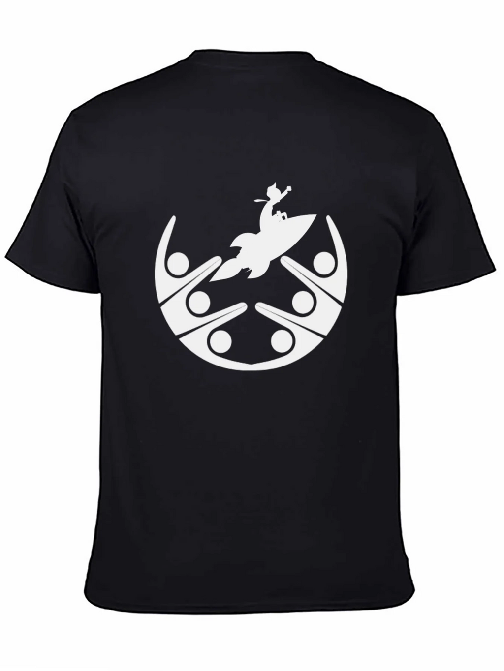 Graphic Tee: Community Rocket Black T-Shirt product image 4