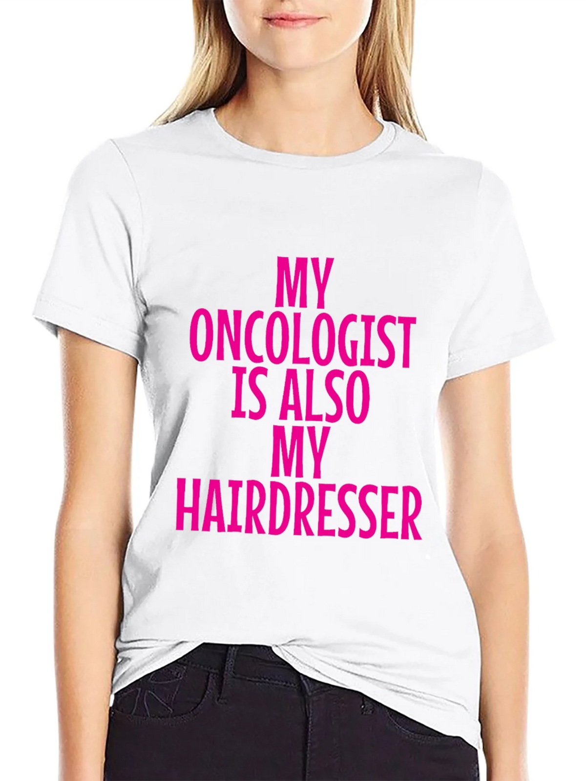 Oncologist Hairdresser Funny Graphic Tee product image 8