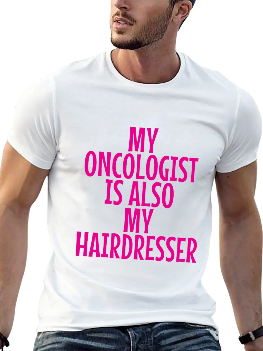 Oncologist Hairdresser Funny Graphic Tee product image 12