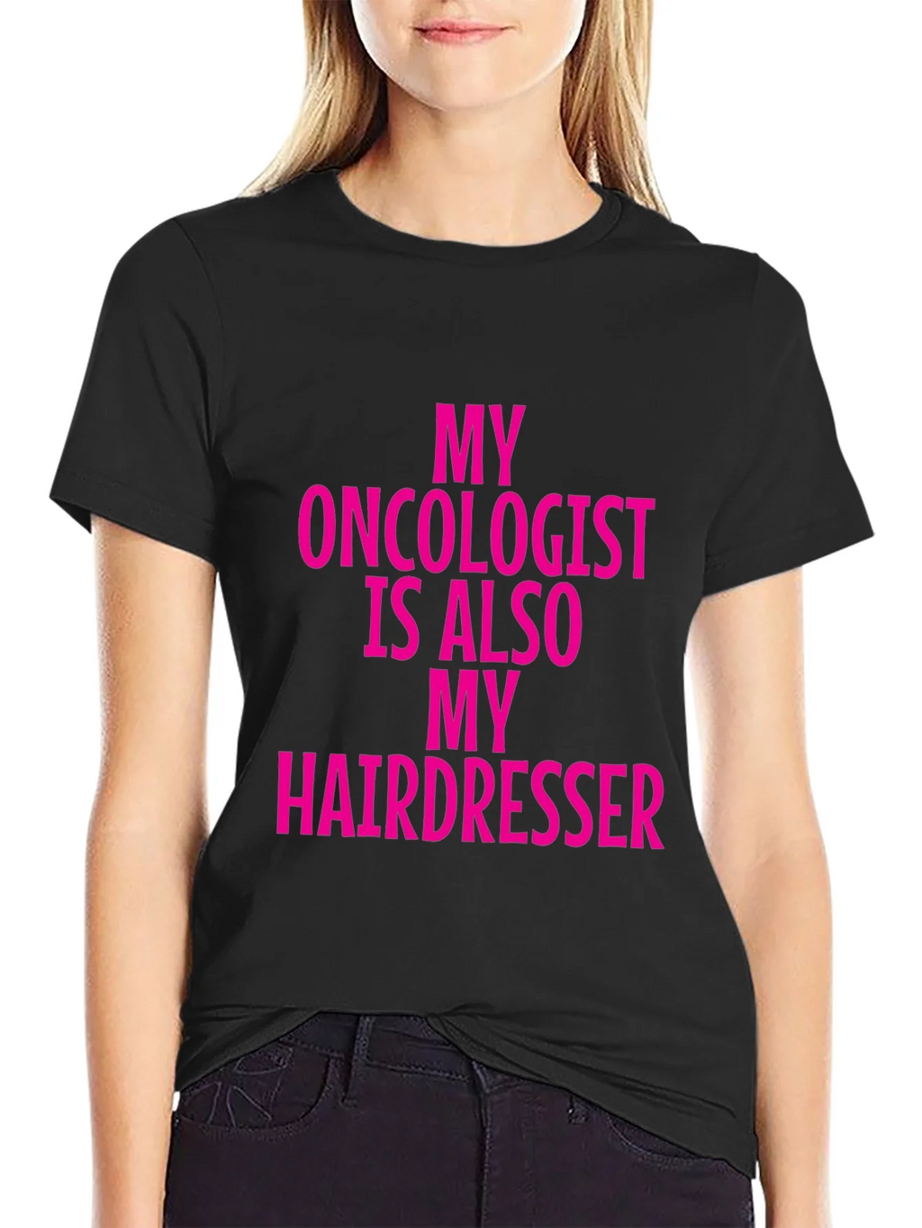 Oncologist Hairdresser Funny Graphic Tee product image 2