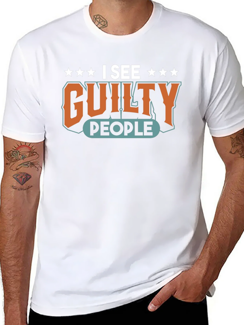 I See Guilty People Graphic T-Shirt product image 7