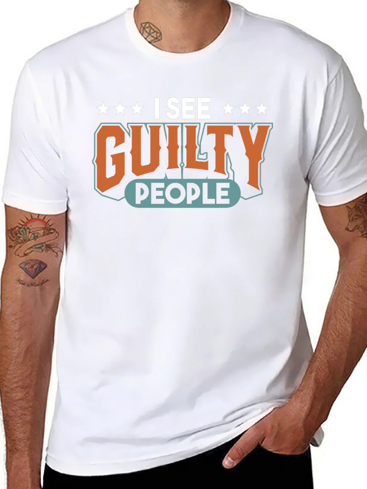 I See Guilty People Graphic T-Shirt product image 7