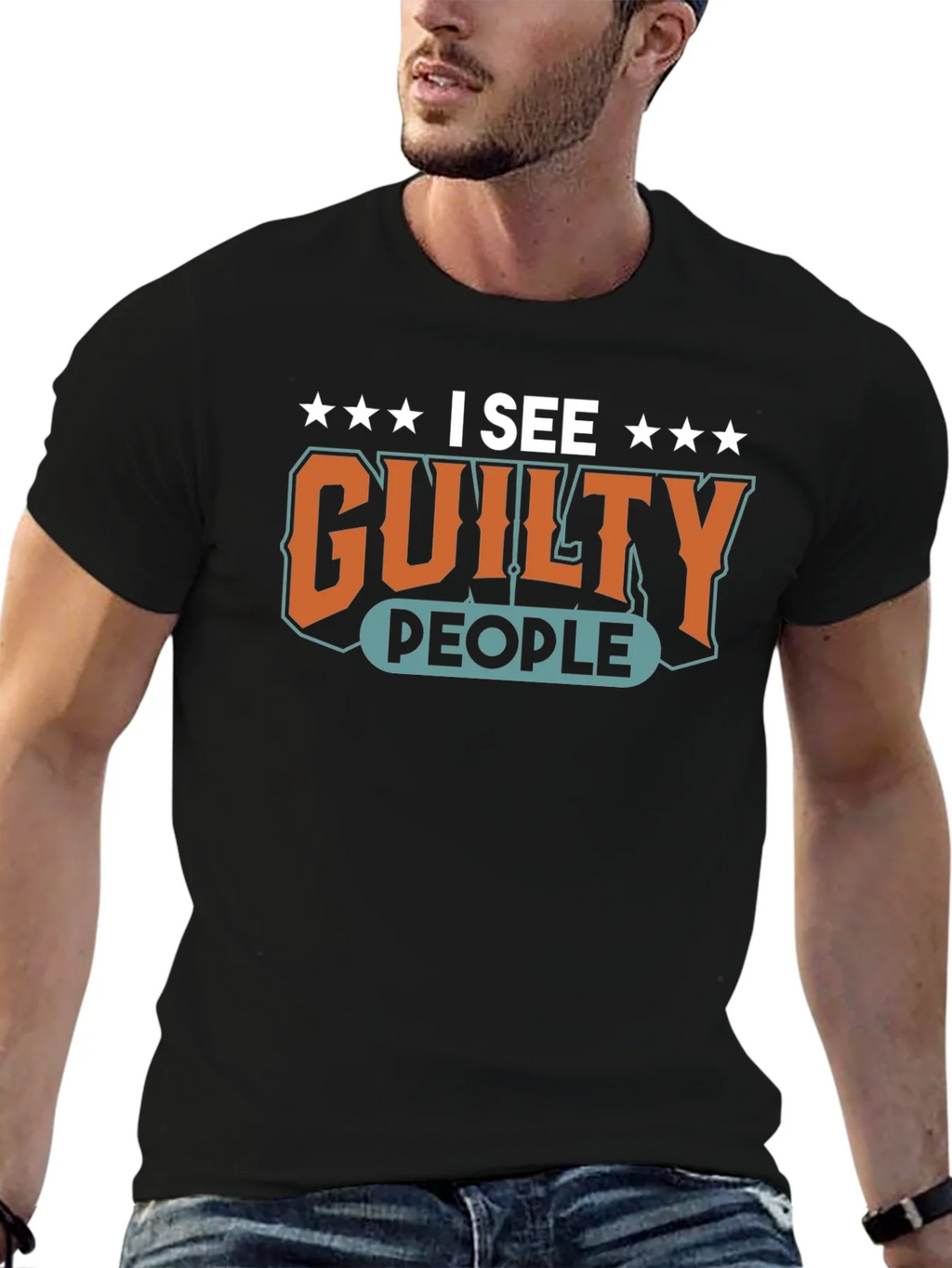 I See Guilty People Graphic T-Shirt product image 6