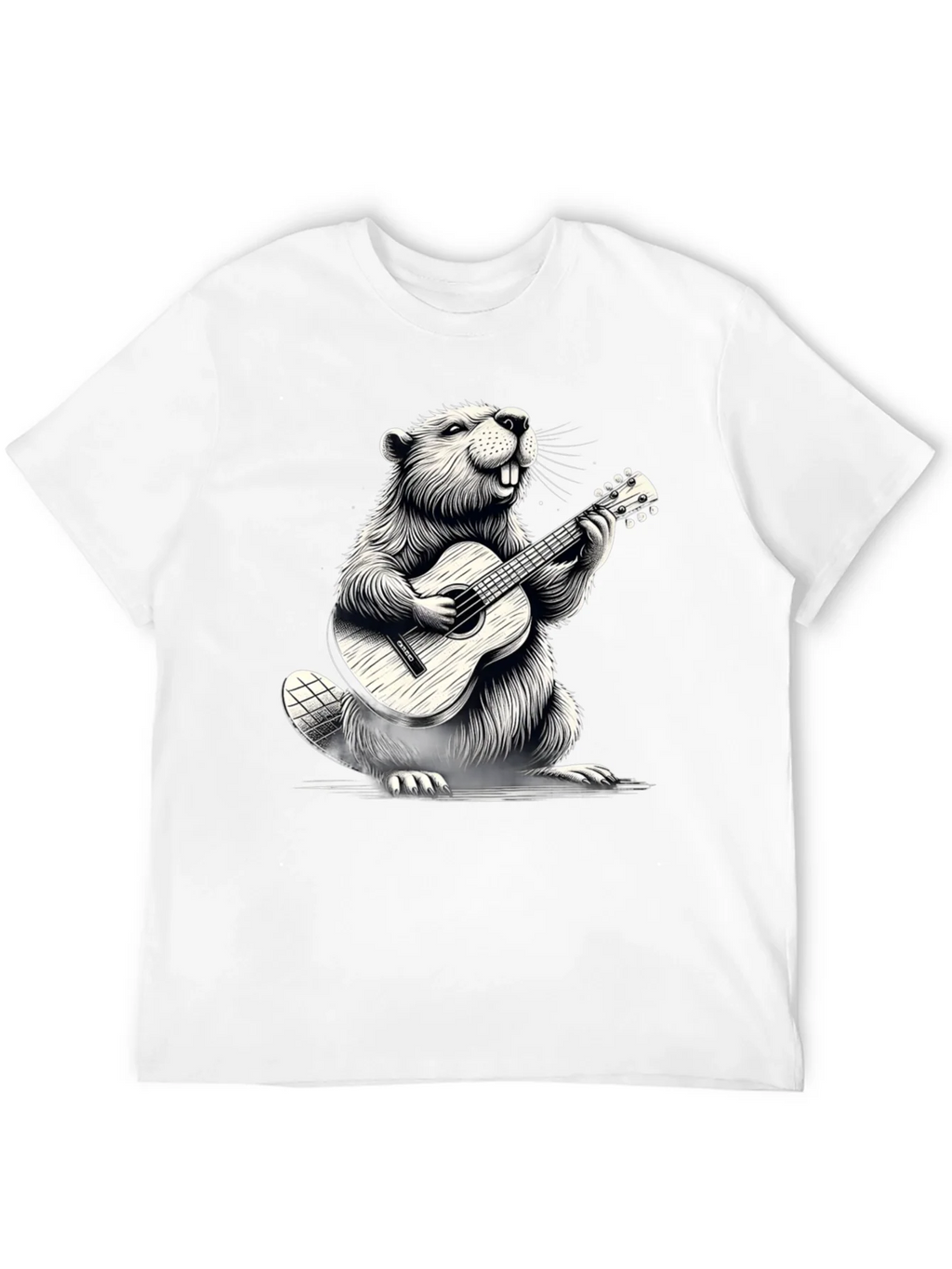 Musician Beaver Graphic Tee - Black product image 3