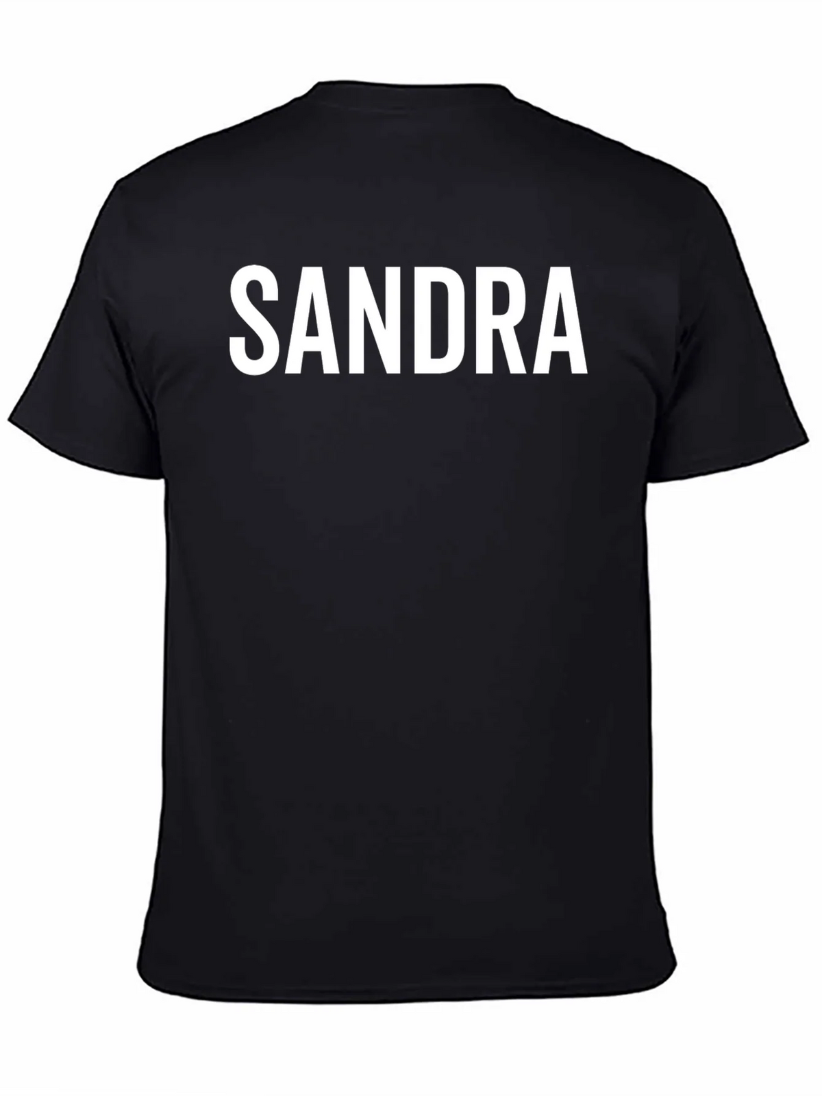 Sandra Custom Name Black T-Shirt product image 4