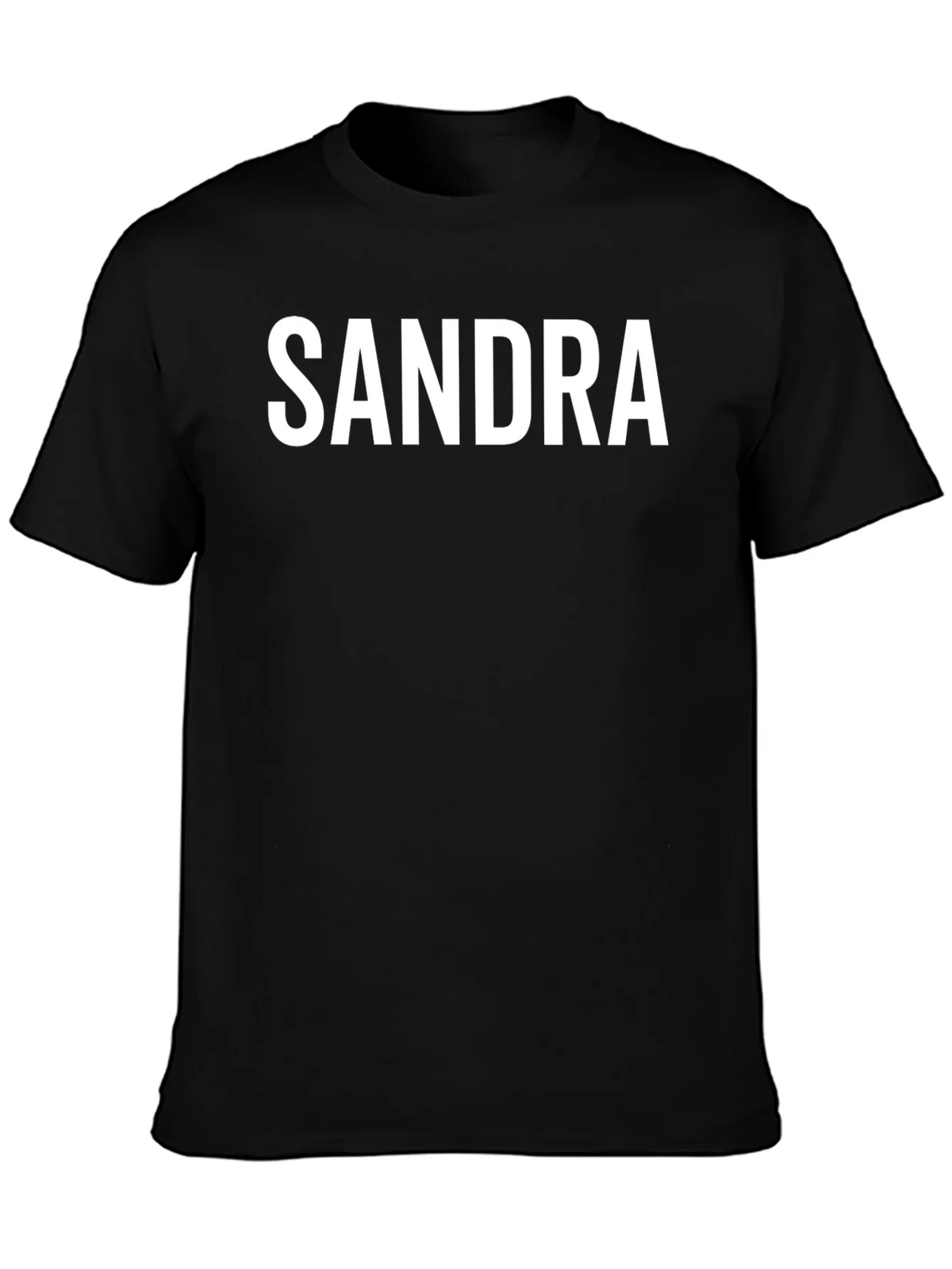 Sandra Custom Name Black T-Shirt product image 3