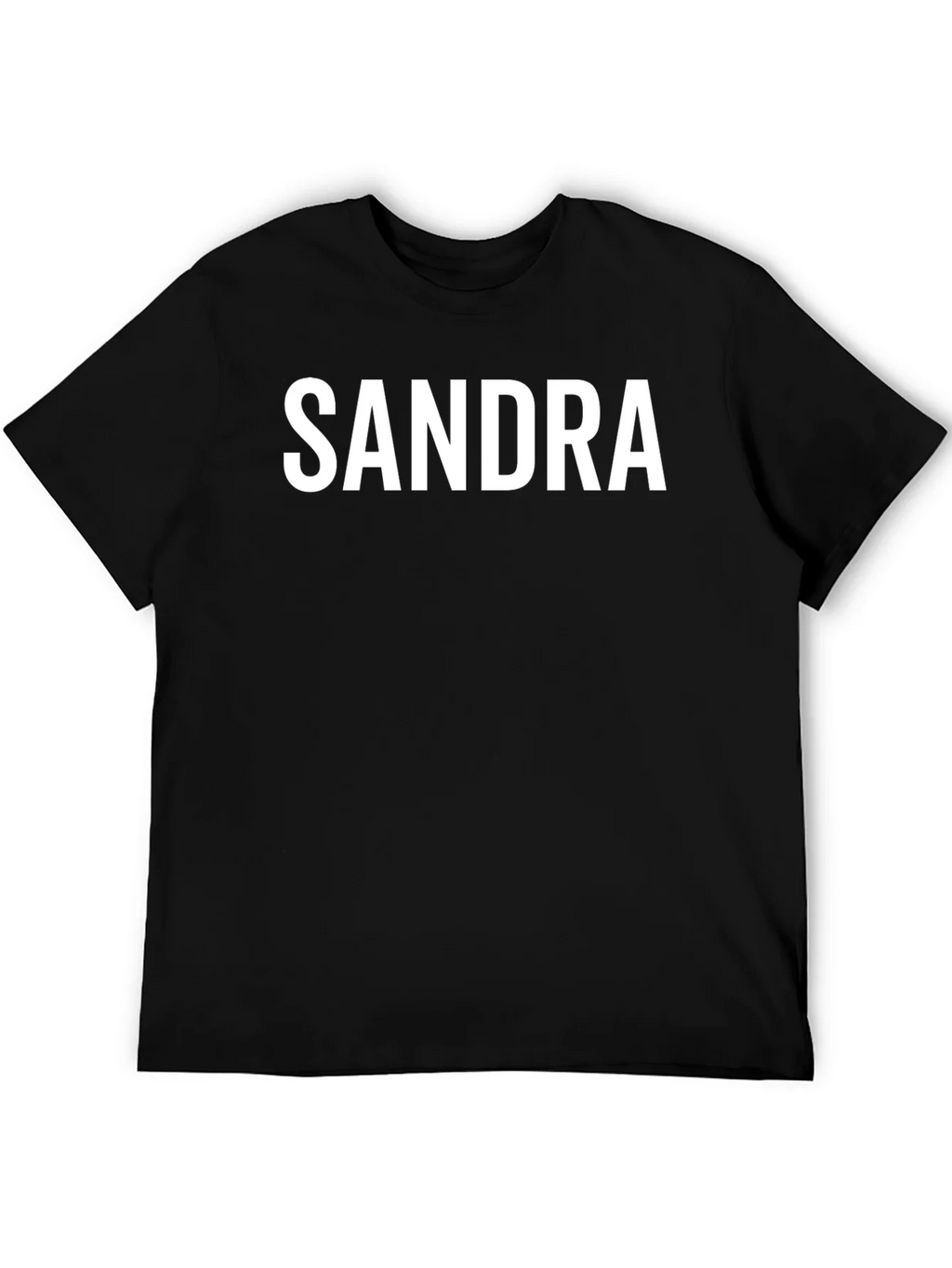 Sandra Custom Name Black T-Shirt product image 5