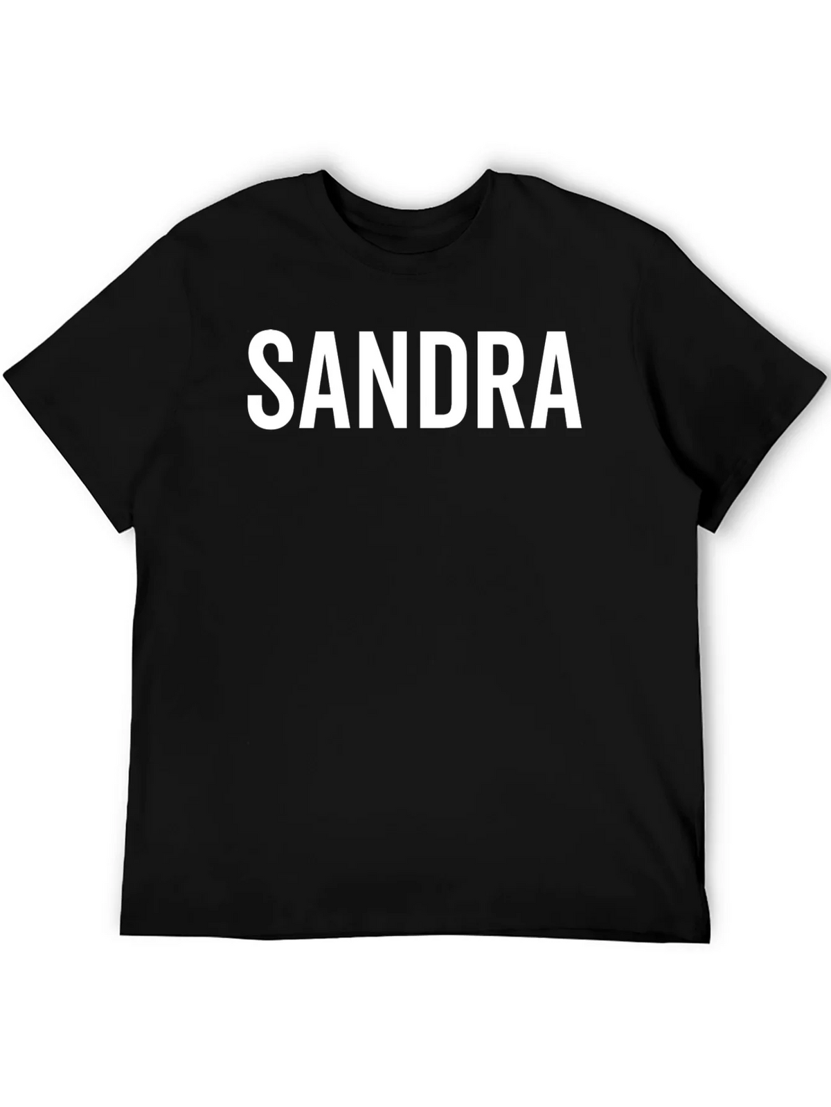 Sandra Custom Name Black T-Shirt product image 5