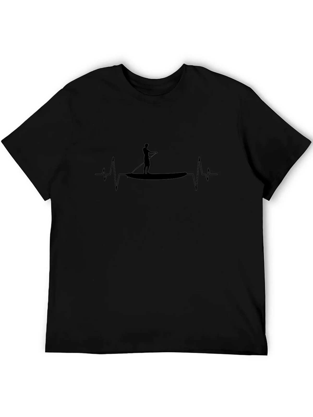 Paddle Board Heartbeat T-Shirt - Black product image 5