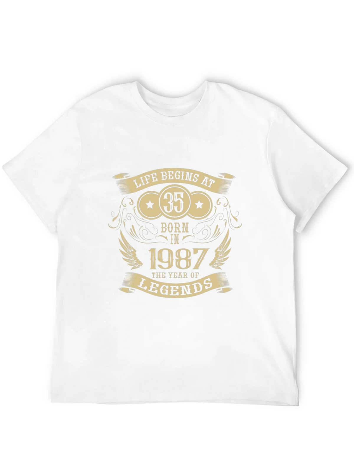 Life Begins at 35 - Born in 1987 T-Shirt product image 10