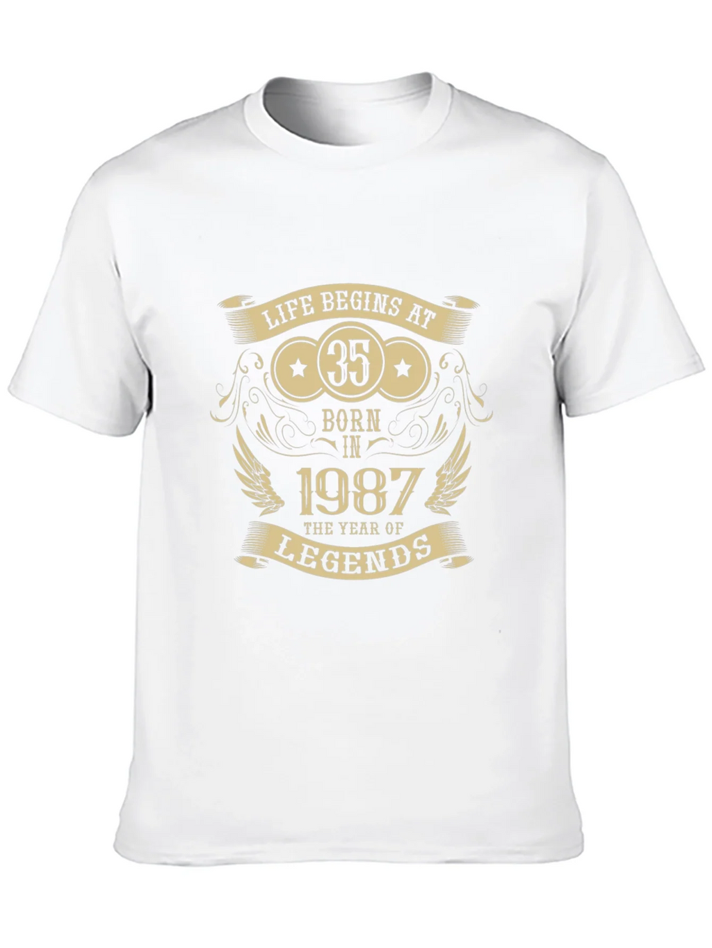 Life Begins at 35 - Born in 1987 T-Shirt product image 8