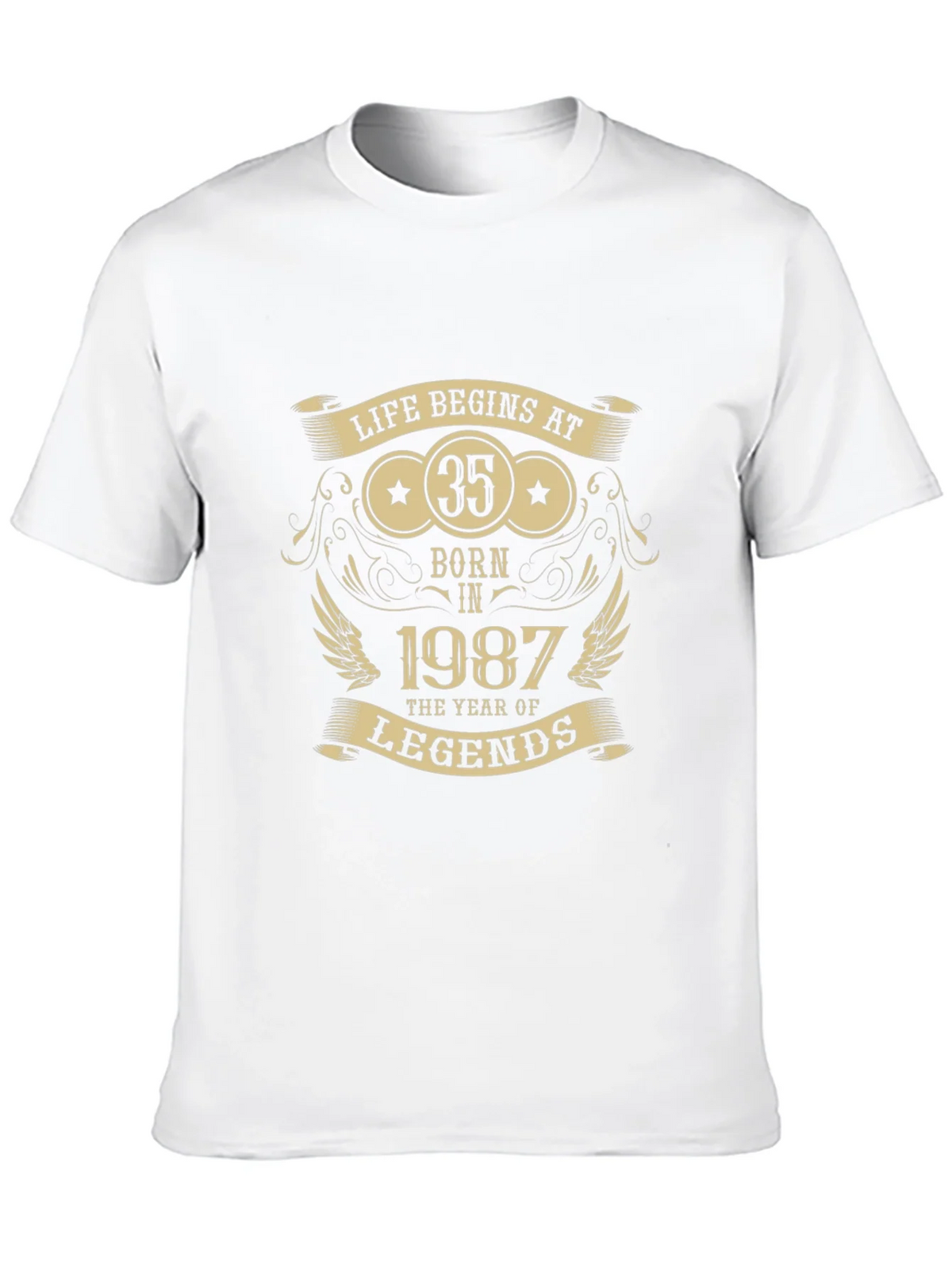 Life Begins at 35 - Born in 1987 T-Shirt product image 8