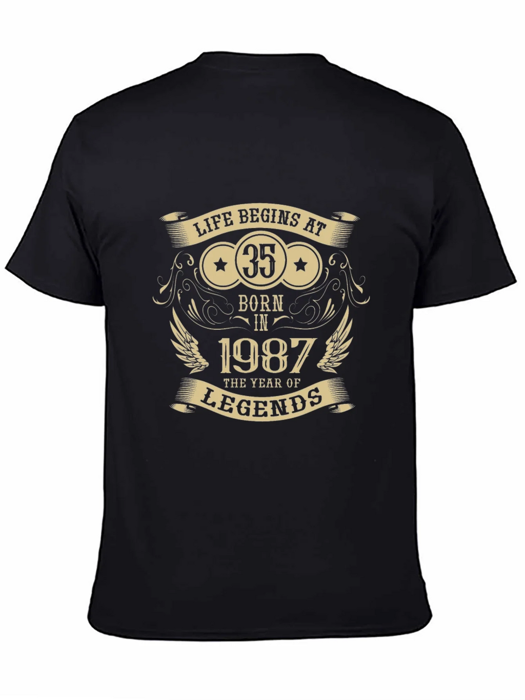 Life Begins at 35 - Born in 1987 T-Shirt product image 3