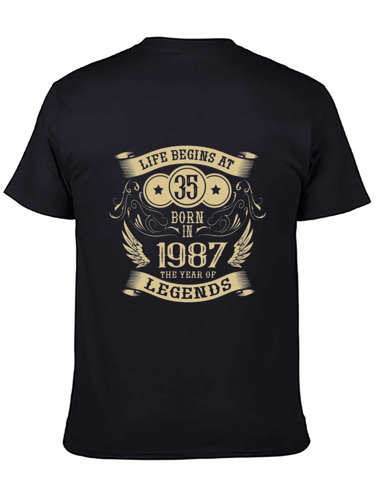 Life Begins at 35 - Born in 1987 T-Shirt product image 3