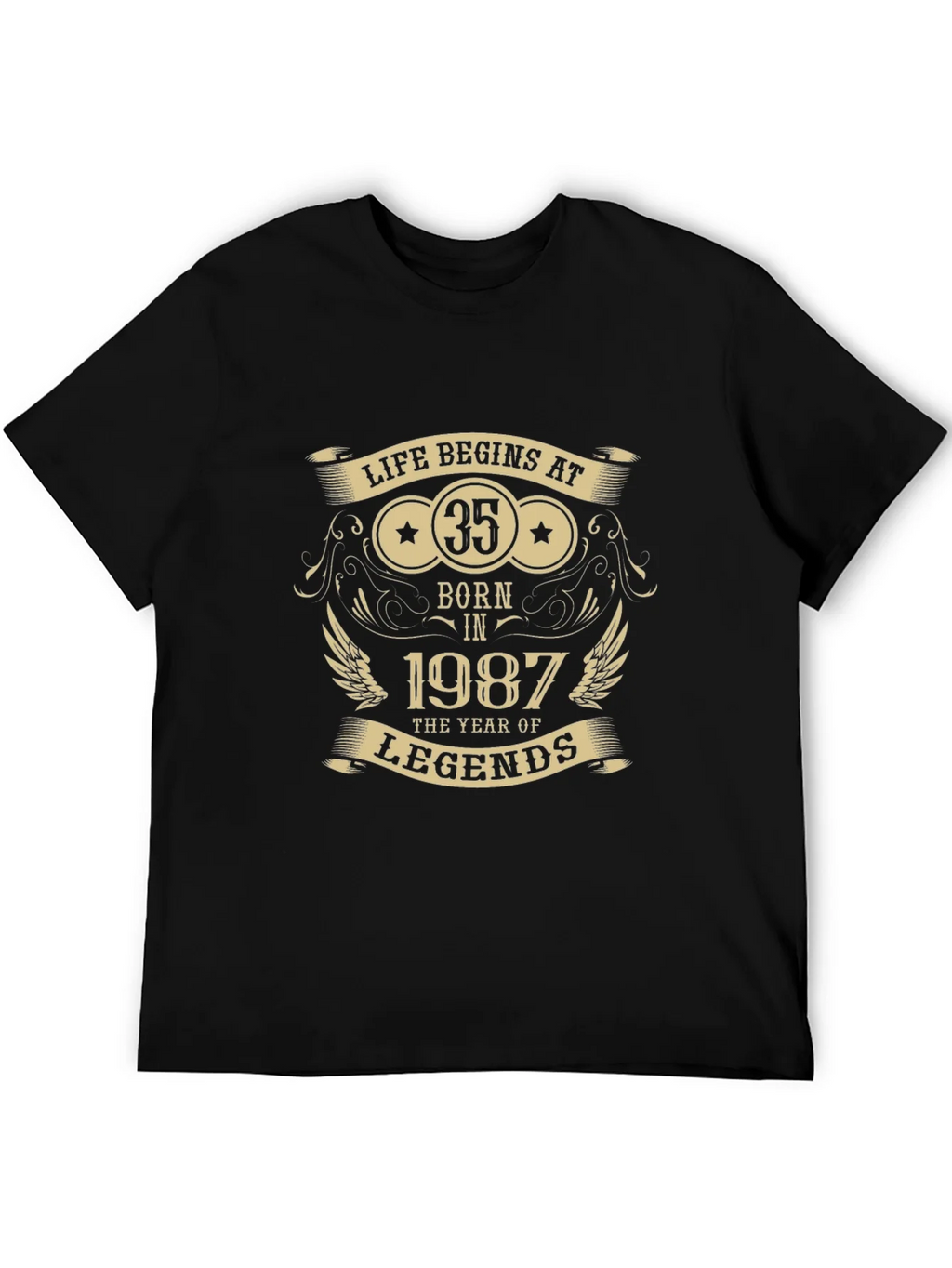 Life Begins at 35 - Born in 1987 T-Shirt product image 4