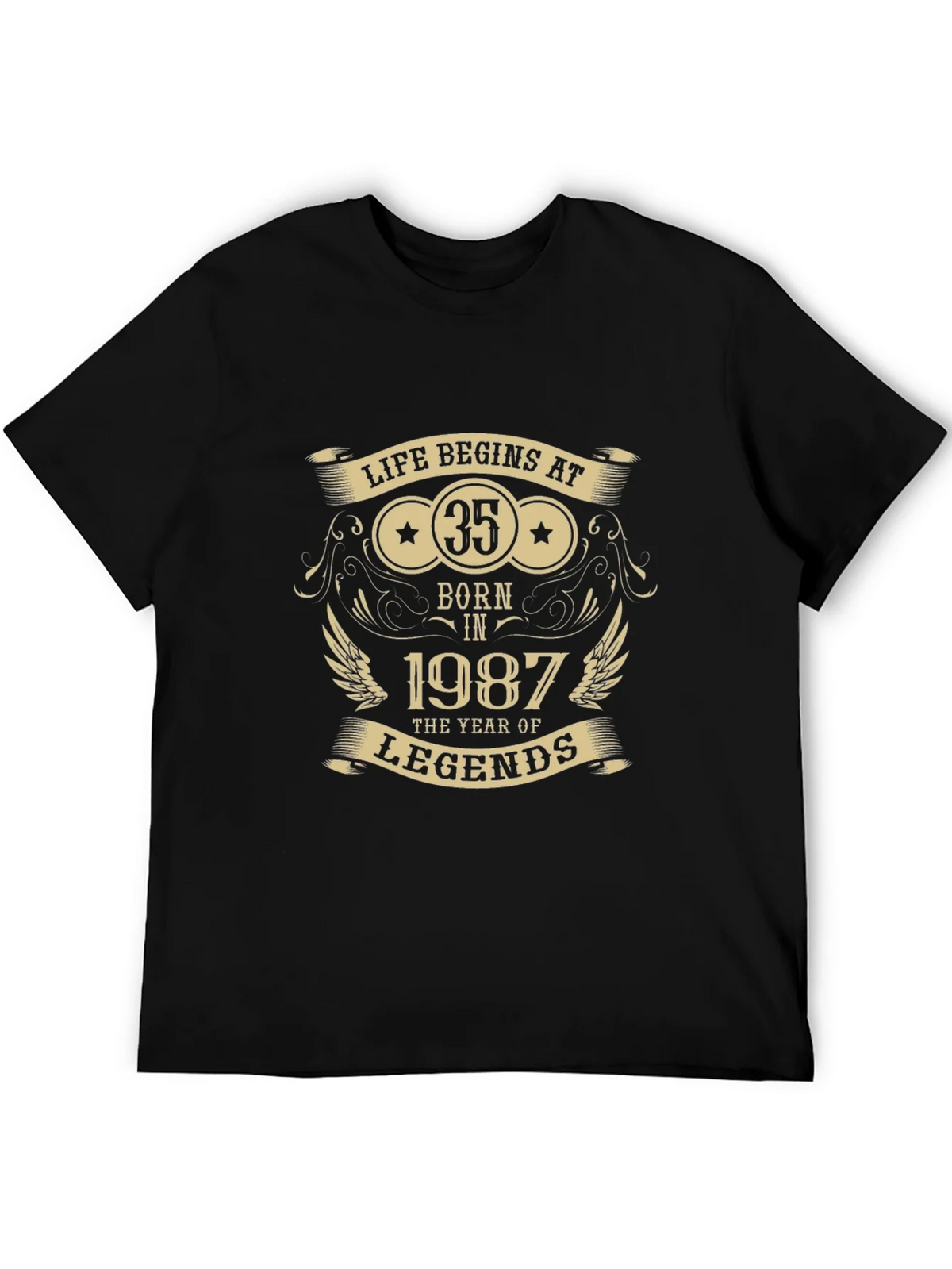 Life Begins at 35 - Born in 1987 T-Shirt product image 4