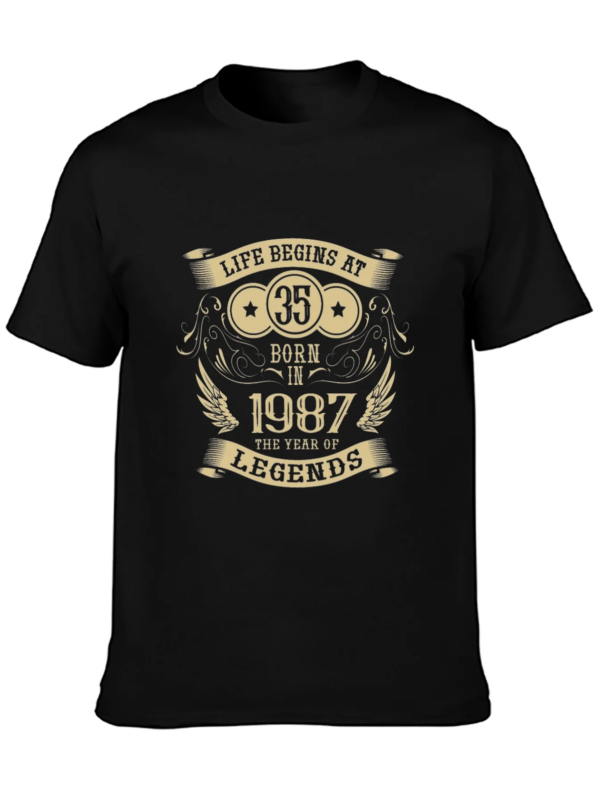 Life Begins at 35 - Born in 1987 T-Shirt product image 2