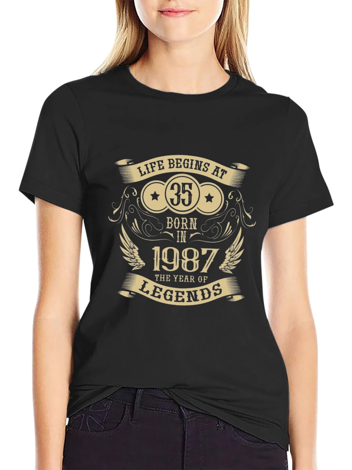 Life Begins at 35 - Born in 1987 T-Shirt product image 1