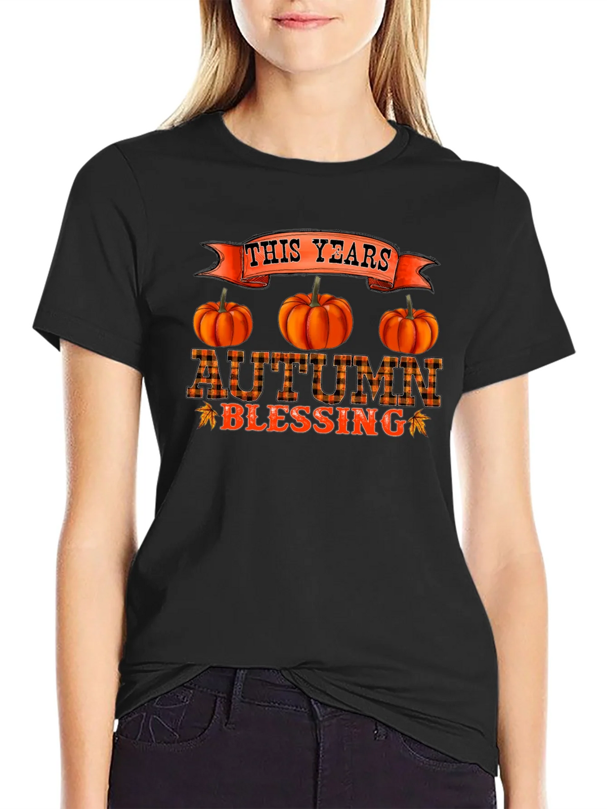 Autumn Blessing Black T-Shirt product image 2
