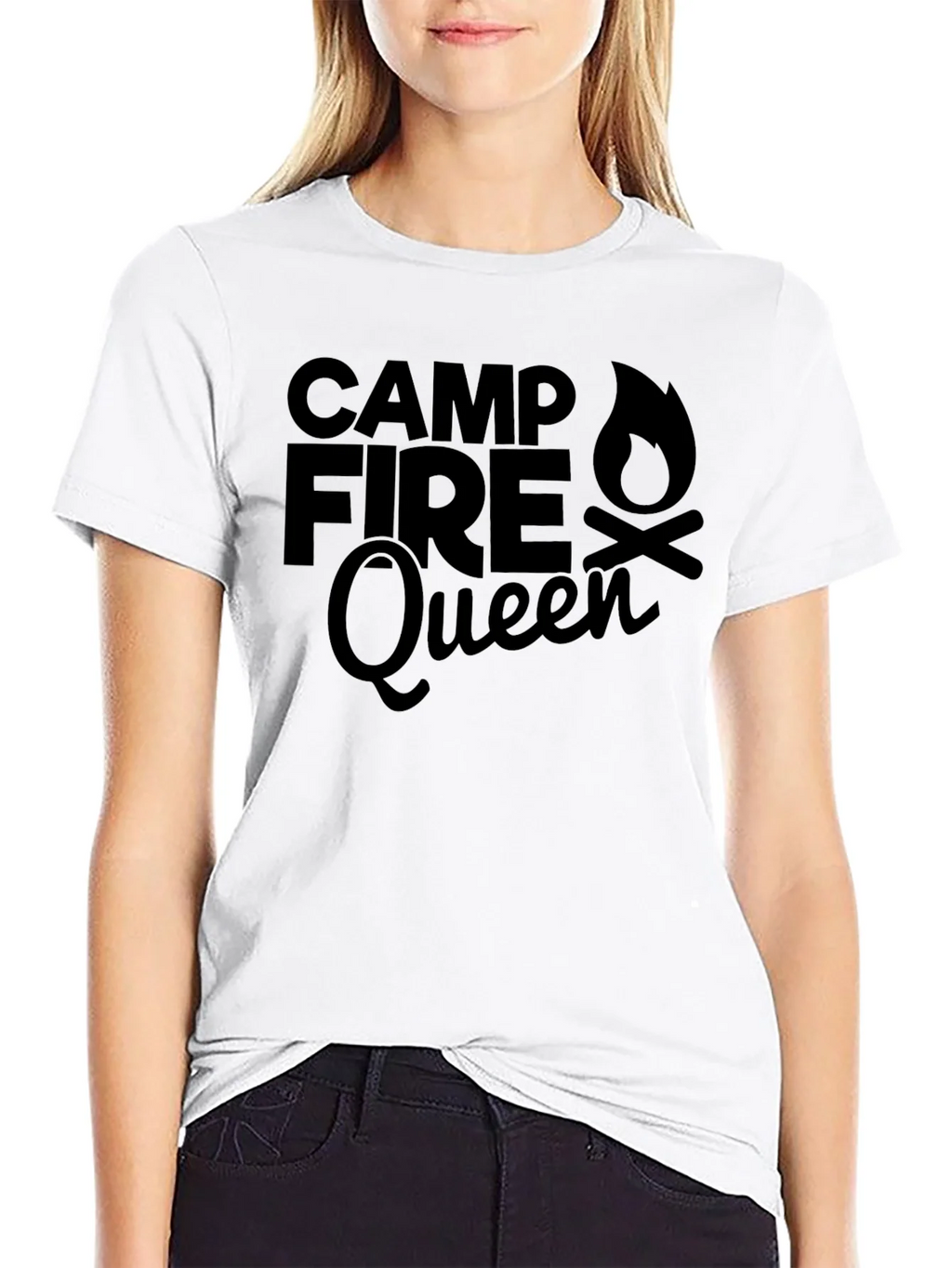 Campfire Queen Graphic Tee - Black product image 8