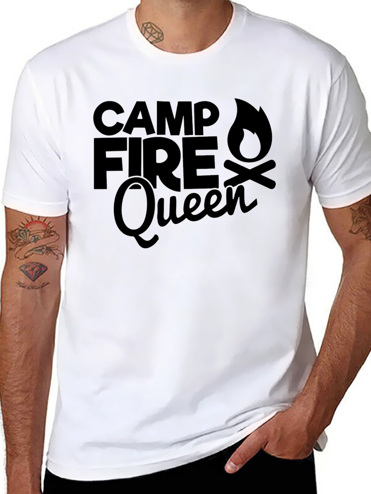 Campfire Queen Graphic Tee - Black product image 7