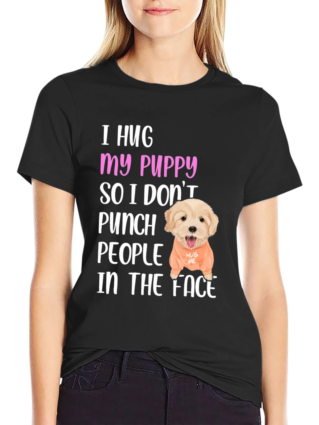 I Hug My Puppy T-Shirt product image 1