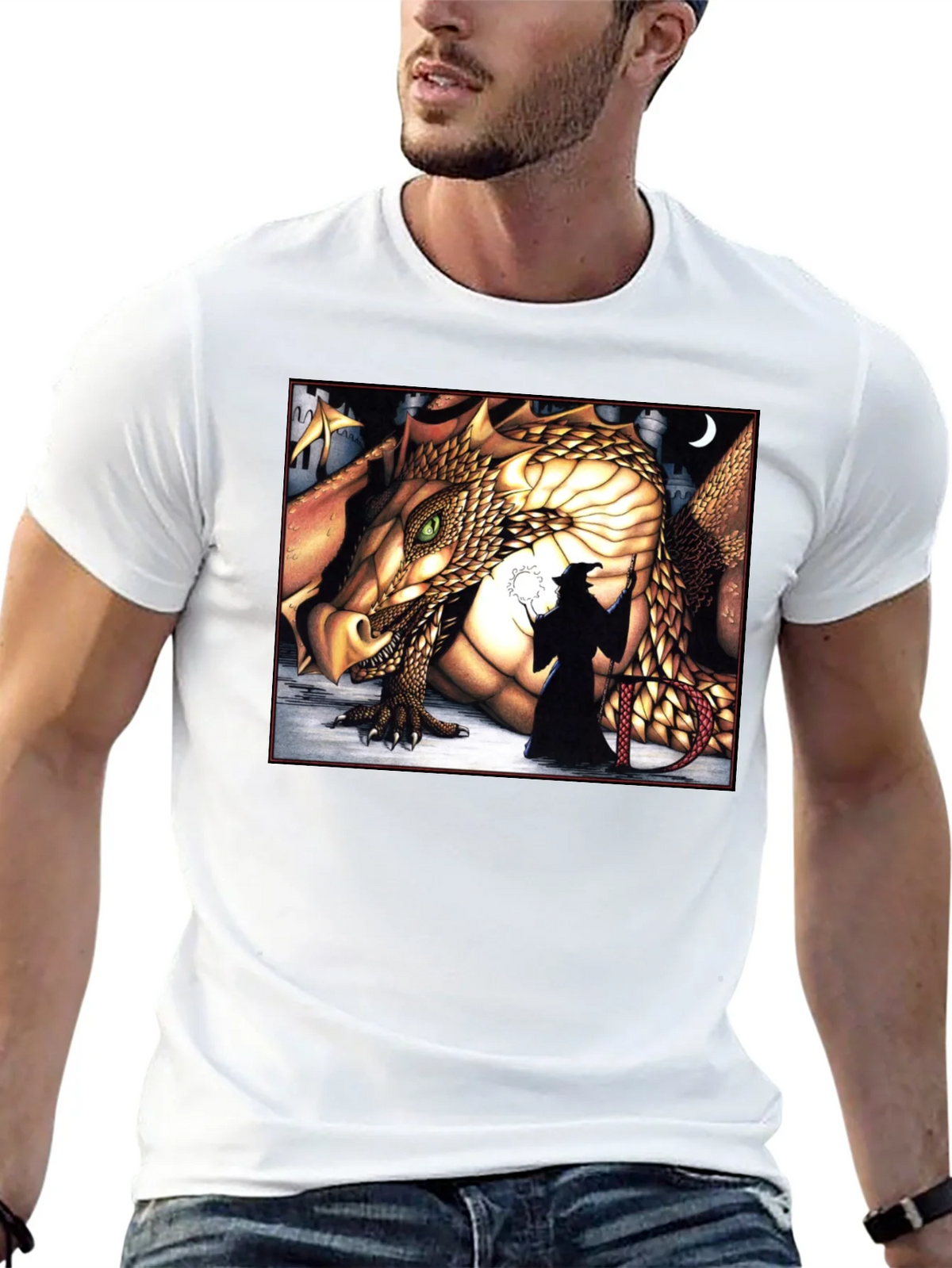 Dragon & Wizard Graphic Tee product image 12