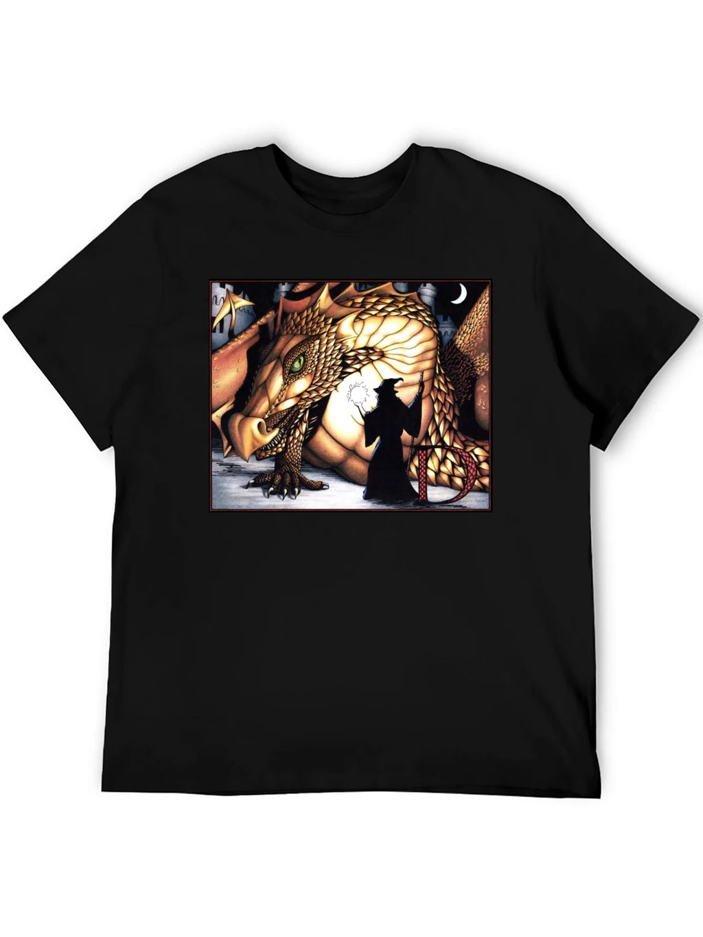 Dragon & Wizard Graphic Tee product image 5