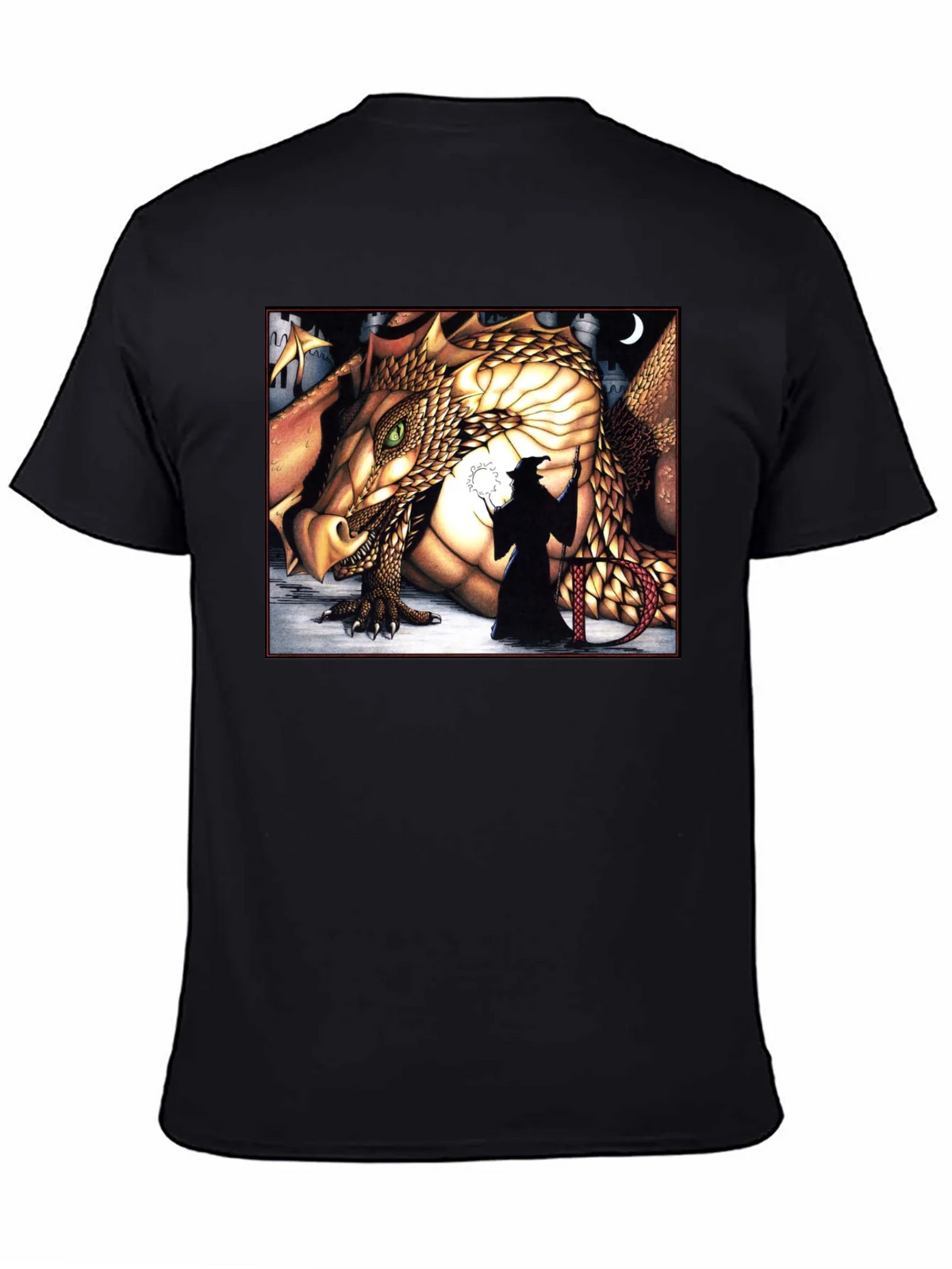 Dragon & Wizard Graphic Tee product image 4