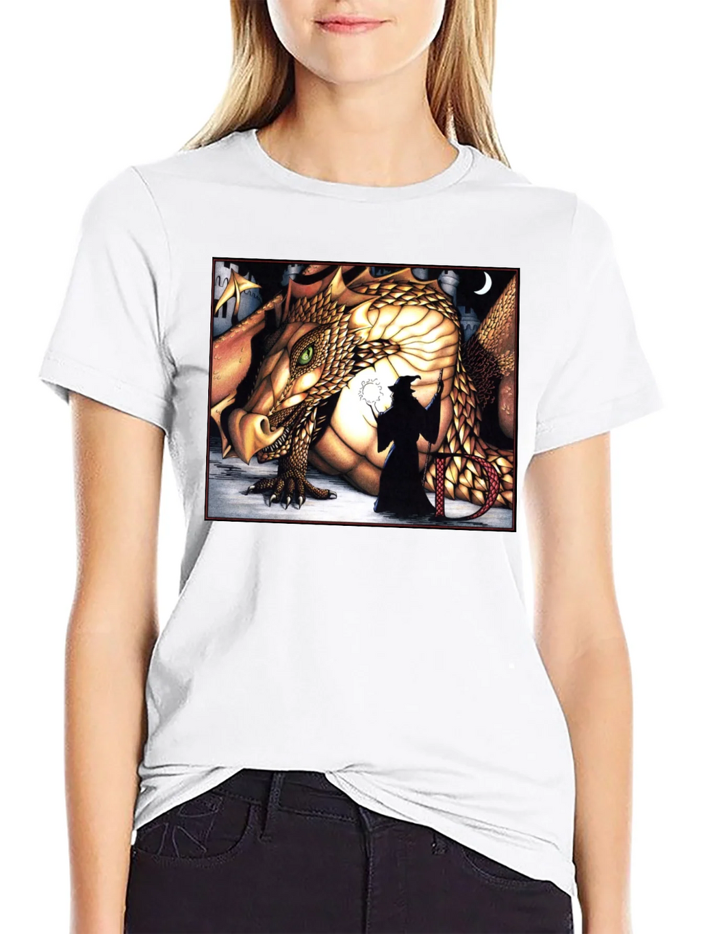 Dragon & Wizard Graphic Tee product image 8