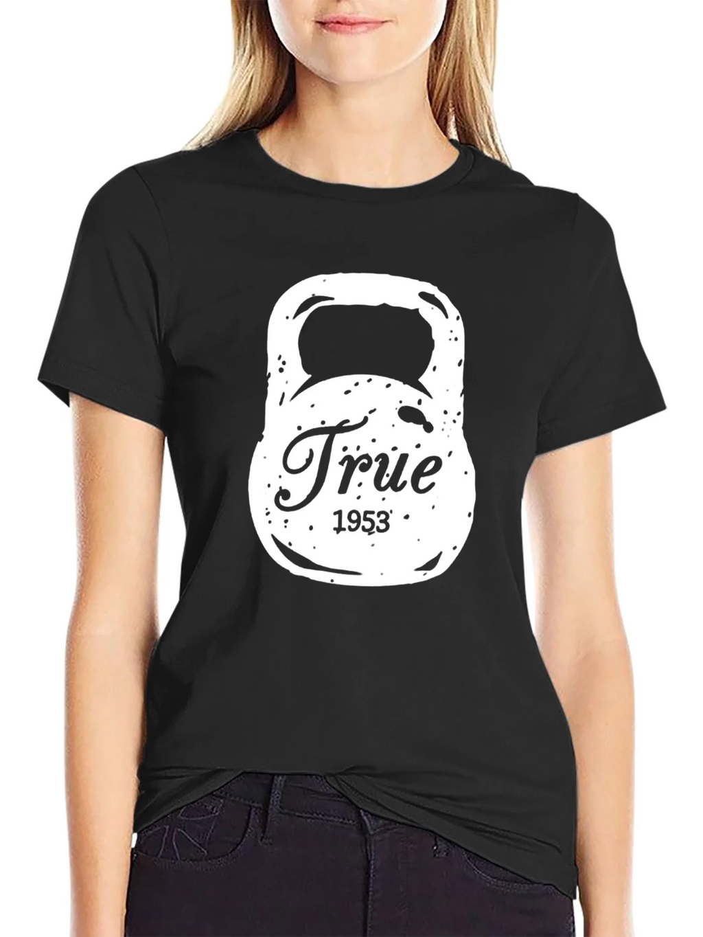 True 1953 Kettlebell Black T-Shirt product image 2