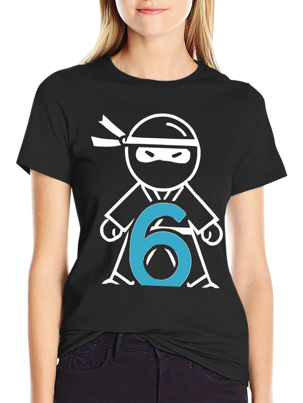 Ninja Number 6 T-Shirt - Birthday Party Tee product image 2