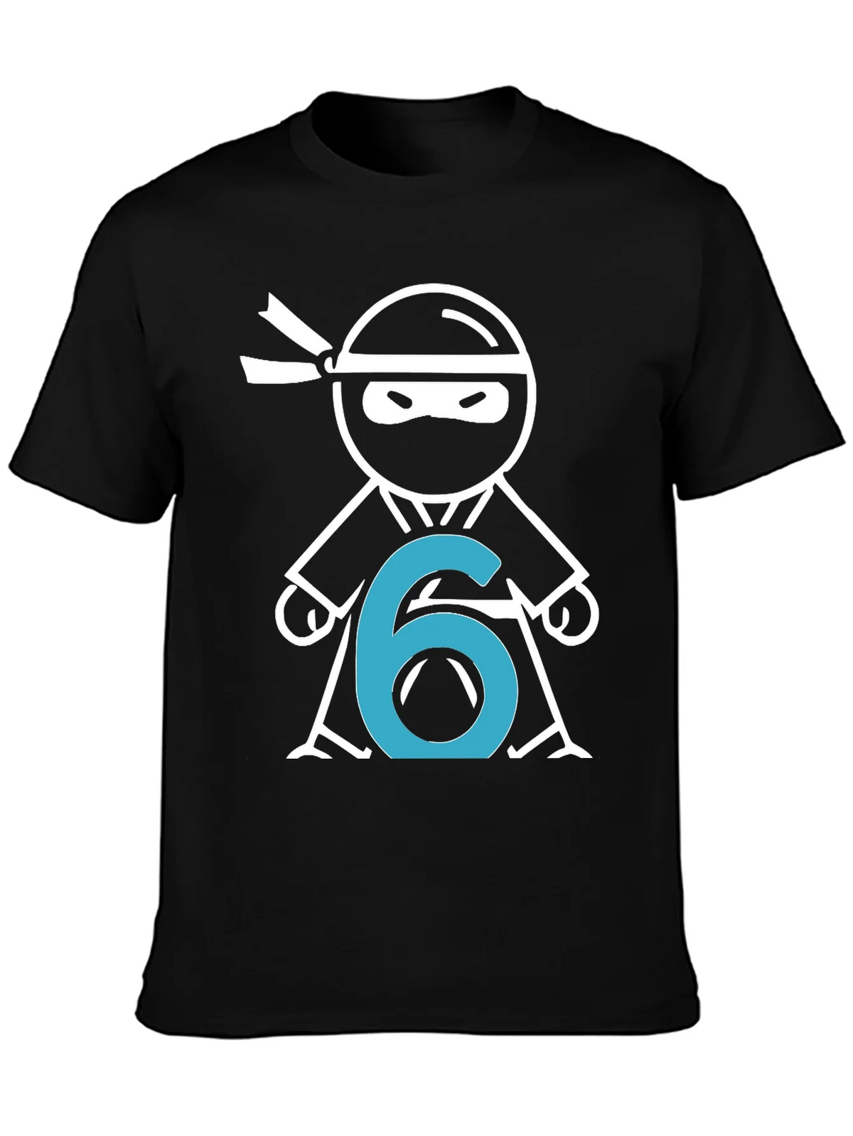 Ninja Number 6 T-Shirt - Birthday Party Tee product image 3