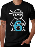 Ninja Number 6 T-Shirt - Birthday Party Tee product image 1