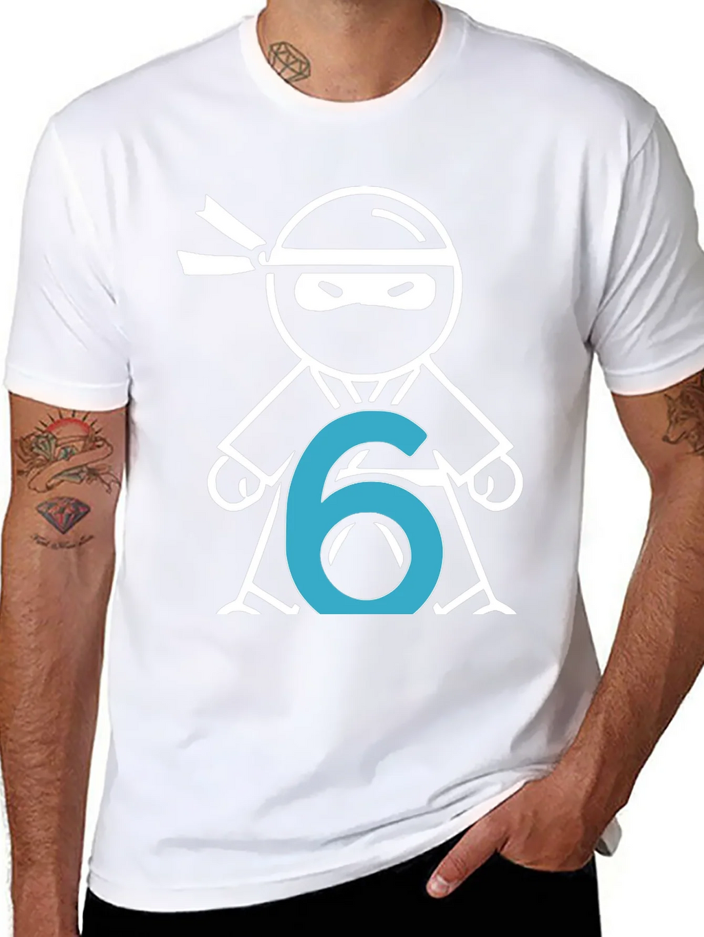 Ninja Number 6 T-Shirt - Birthday Party Tee product image 7