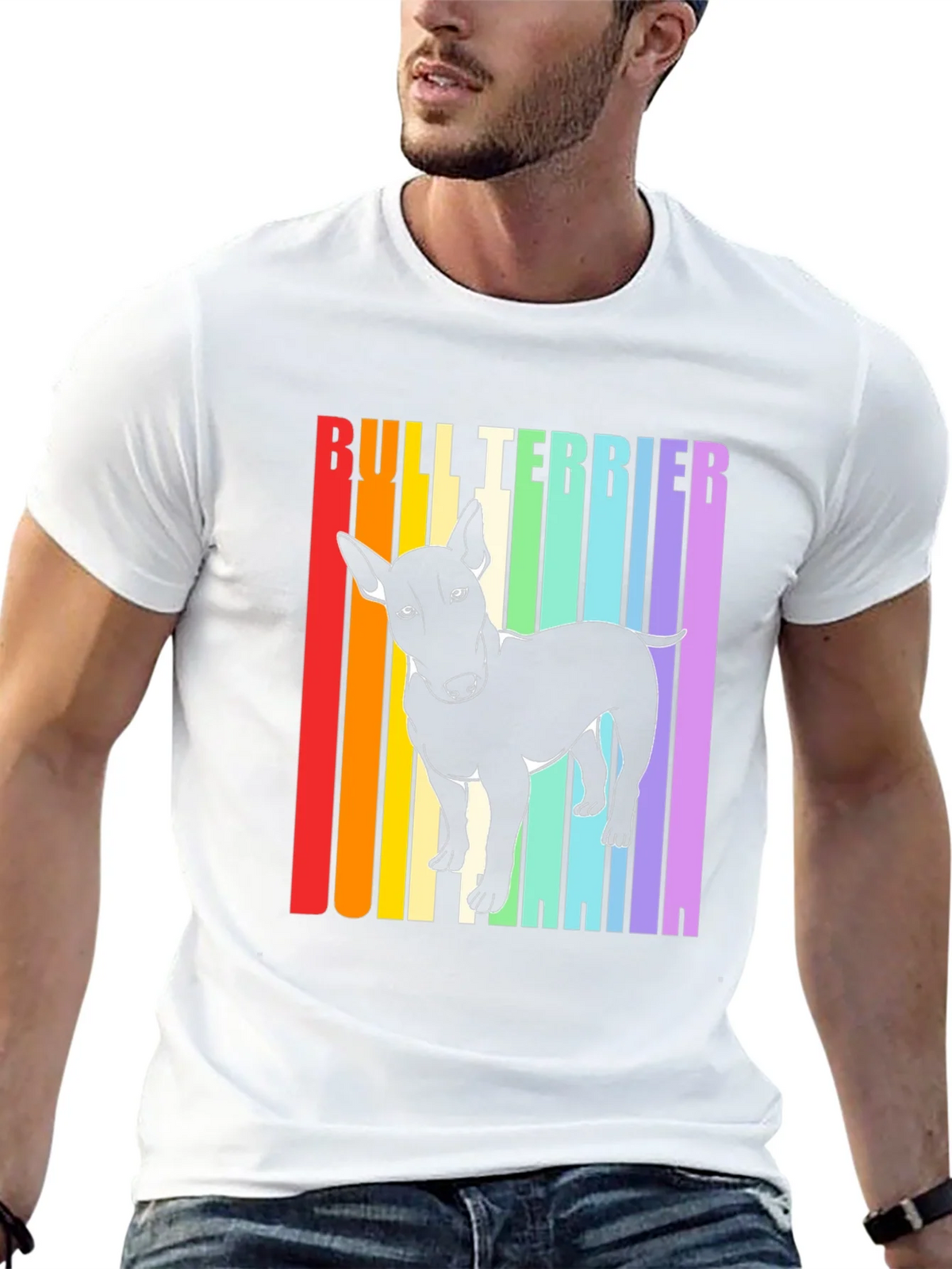 Bull Terrier Rainbow T-Shirt product image 12