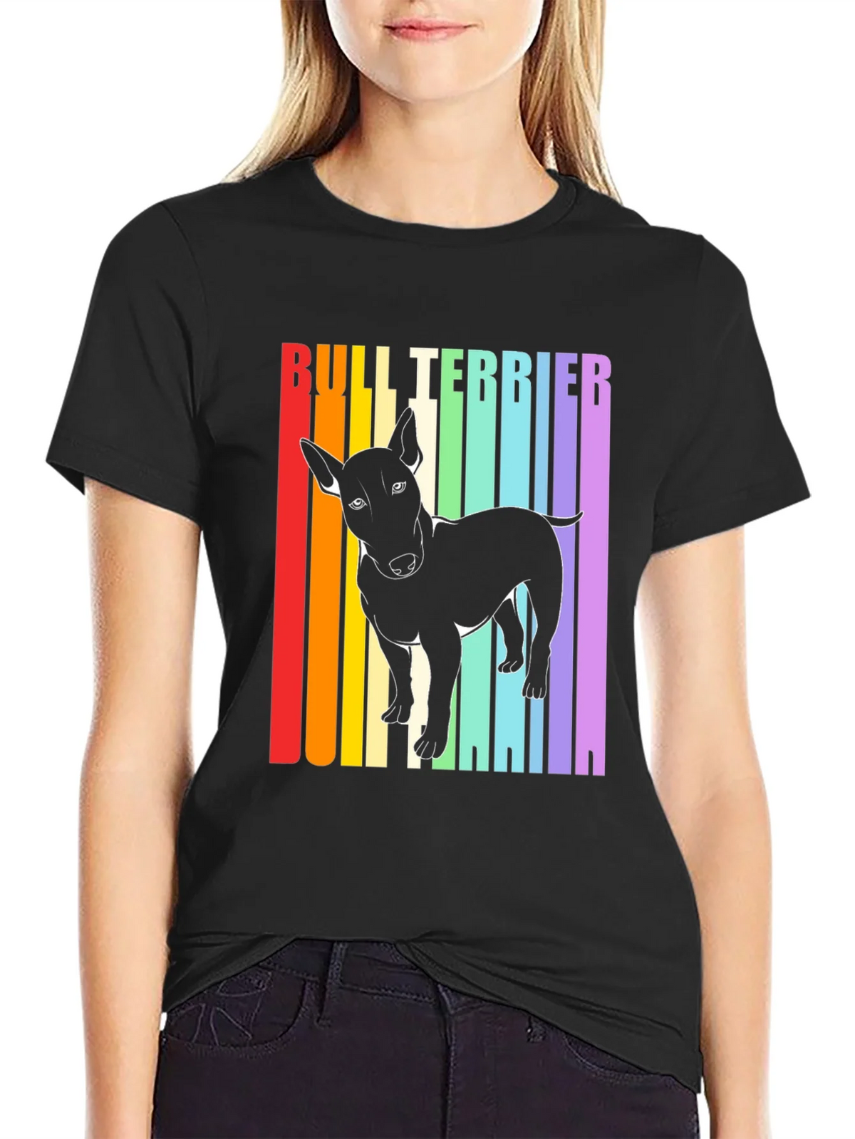 Bull Terrier Rainbow T-Shirt product image 2