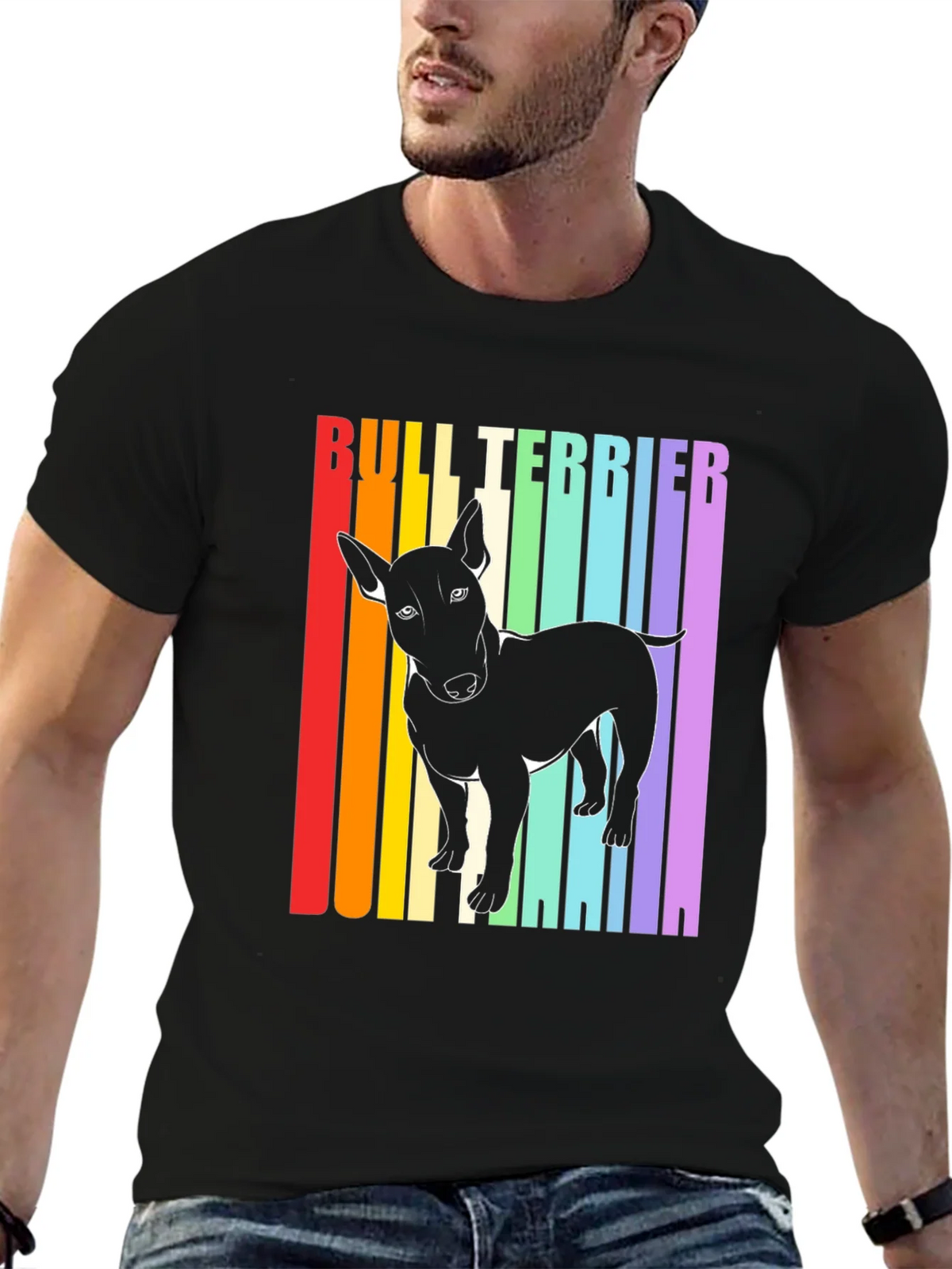 Bull Terrier Rainbow T-Shirt product image 6