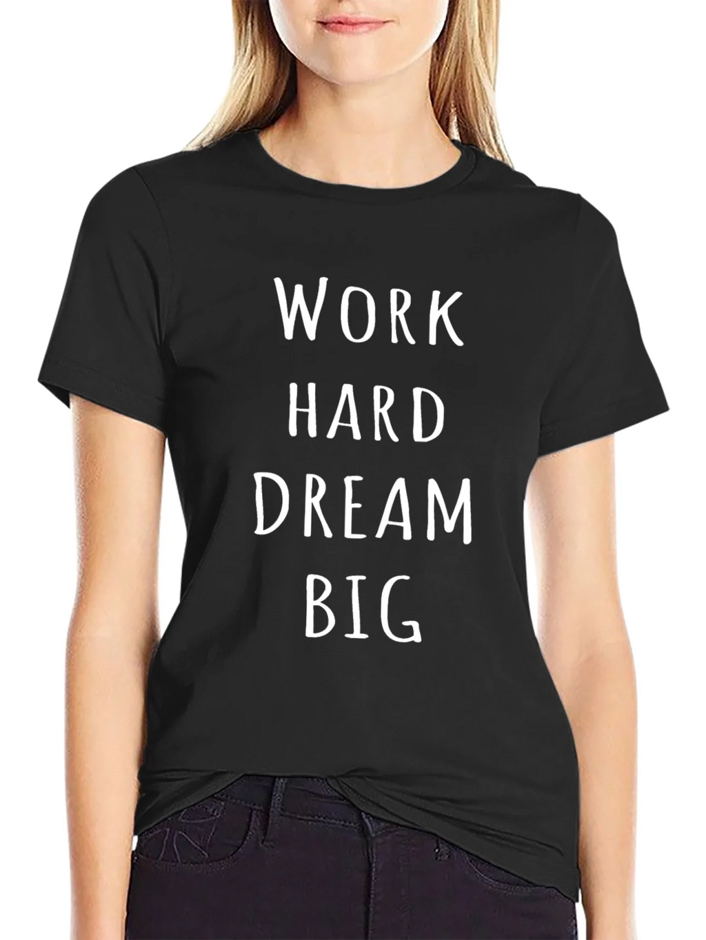 Work Hard Dream Big Black Graphic Tee product image 2